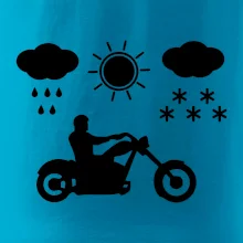 Motorkář za každého počasí - chopper