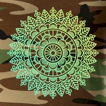 Mandala zelenožlutá