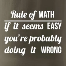 Rule of math