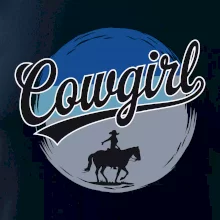 Cowgirl modrý pruh
