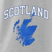 Scotland nápis s mapou