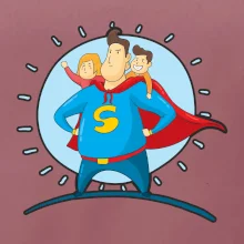 Táta superman - holka a kluk