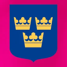 Švédský znak tři korunky na prso