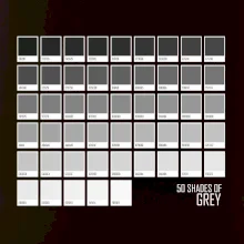 50 barevných odstínů šedi