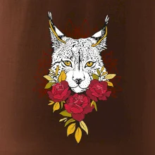 Rys s červenými růžemi  (Pecka design)