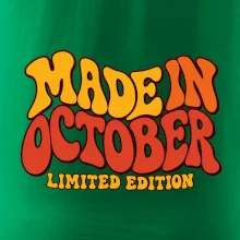 Made in october limited edition retro vlnité písmo