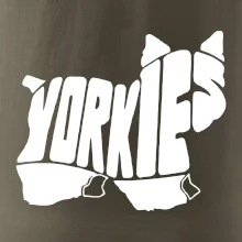 Jorkšírský teriér - Yorkie - Nápis v těle