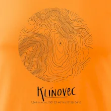 Klínovec - vrstevnice v kruhu