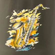 Saxofon malovaný