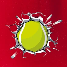 Tenisový míč v triku