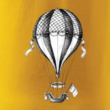 Horkovzdušný balón  kreslený