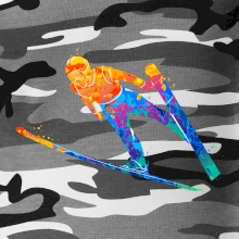 Skokan na lyžích splash