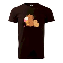 Kapybara se zmrzlinou