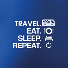 Eat sleep travel - Van