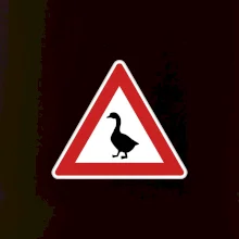 Dopravní značka - Pozor husa