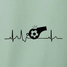 EKG fotbal rozhodčí a píšťalka