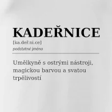 Kadeřnice umělkyně s ostrými nástroji