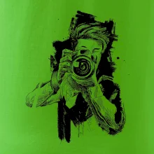 Fotograf kreslený tužkou