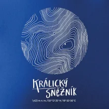 Králický Sněžník - vrstevnice v kruhu