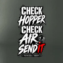Kontrola zásobníku check hopper air paintball