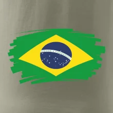Brazílie vlajka štětkou