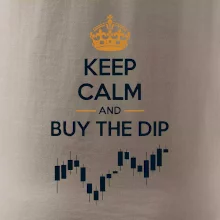 Keep Calm and Buy the Dip - koruna  a graf
