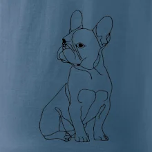 Francouzský buldoček černá kresba