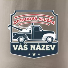 Odtahová služba - erb - červený nápis