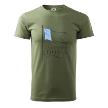 Tady jsem doma potápěčská vlajka Alfa s modrým polem