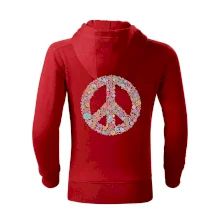 Peace symbol lístečky