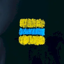 Turistická Cyklo značka - žluto modrá