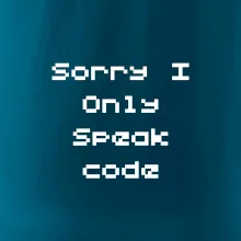 Sorry I Only Speak code Sorry I Only Speak code