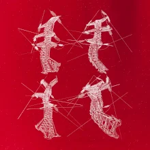 Zkroucený stožár vysokého vedení