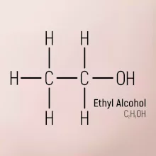 Molekulární struktura Ethanol