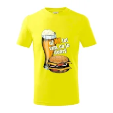 Pivo a burger vím co je dobrý