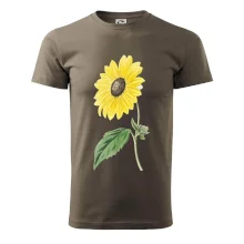 Slunečnice otočená