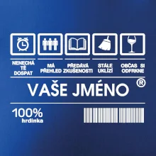 Vaše jméno - čárový kód