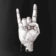 Rocková ruka kreslená