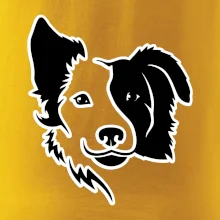 Border kólie obrys hlavy