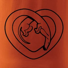 Jezevčík srdce - obrys