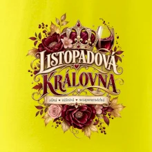 Listopadová královna s vínem a květinami
