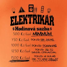 Elektrikář hodinová sazba