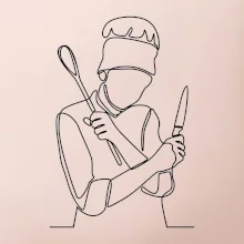 Kuchař jedním tahem