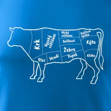 Kráva nákres s názvy