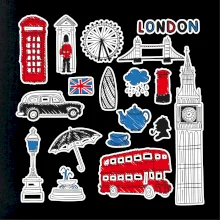 Velká Británie - kreslené ikonky