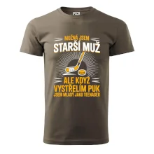 Možná jsem starší muž,  ale kdyz vystrelim puk