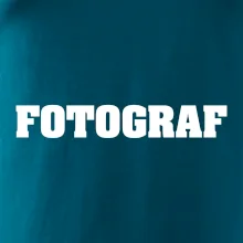 Novinář nápis - Fotograf