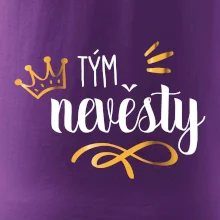 Tým nevěsty princezna - zlatý potisk