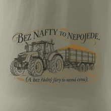 Bez nafty to nepojede traktor s vlekem