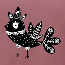 Ptáček černobílý folklór